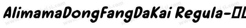 AlimamaDongFangDaKai Regula字体转换